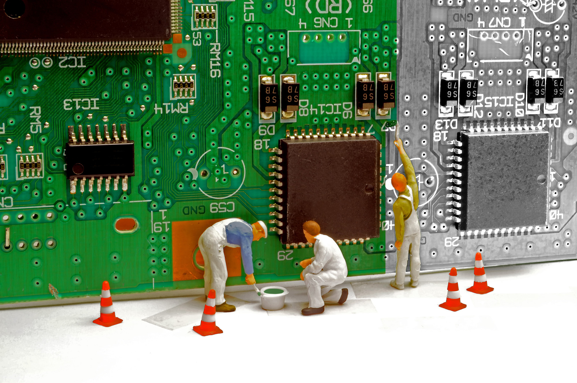 ソルダーレジストの塗布方法