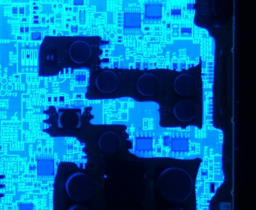 極小チップ間のコーティング